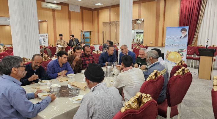 کارگران مهمان فرمانده سپاه خراسان‌جنوبی شدند